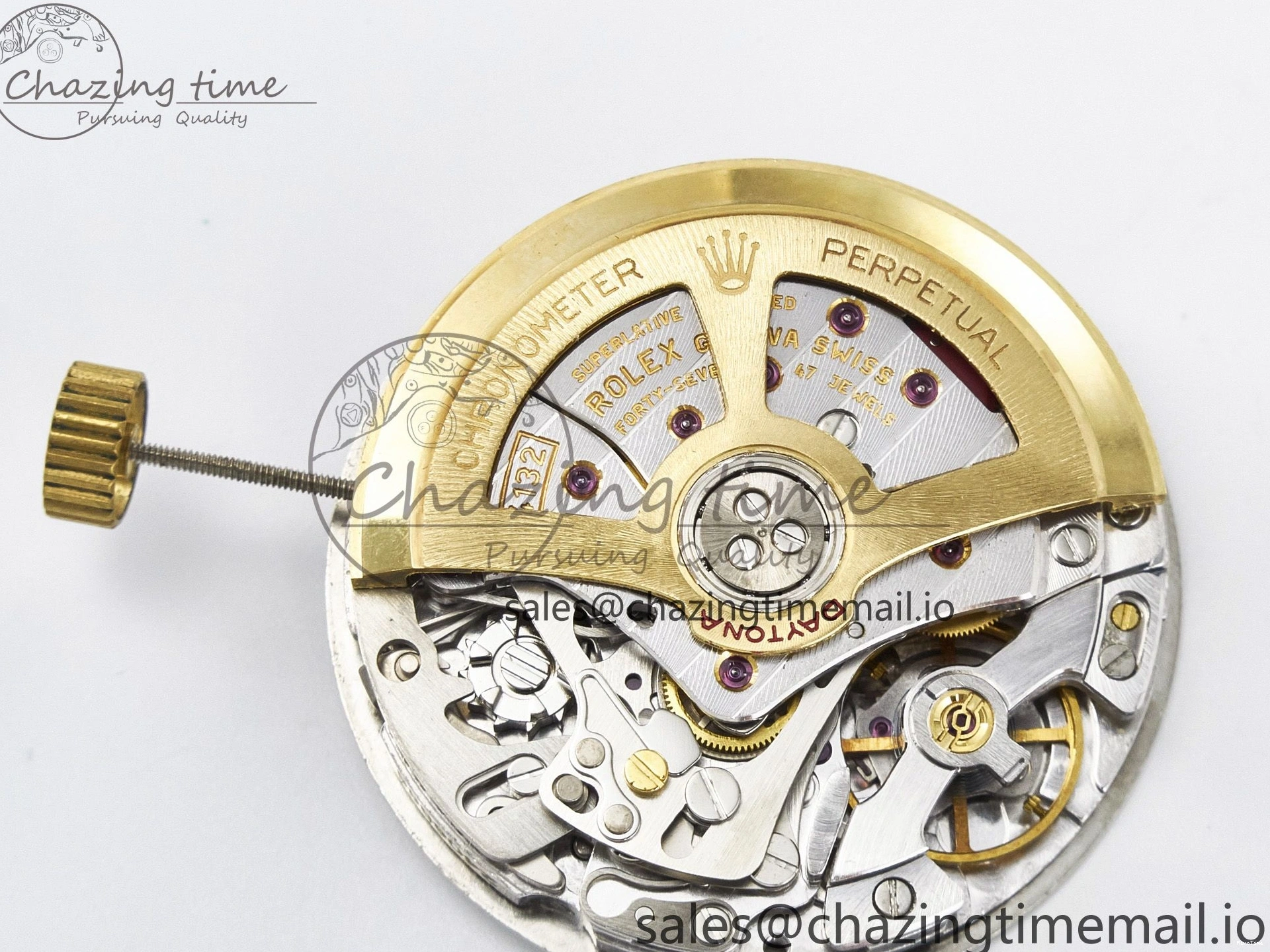 MiroTime 0301 ZeroBulk Custom Modded Daytona DD4132 VSV Super Clone 28800 VPH Automatic Movement (Silver Color) 479